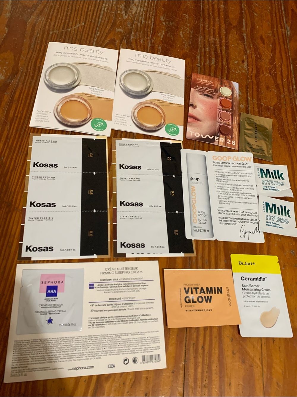Samples of Kosas, Milk, Smashbox. & More